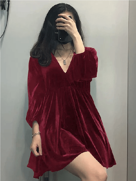 🎄🎁 Christmas Promotion 49% OFF - Portia Velvet Mini Dress