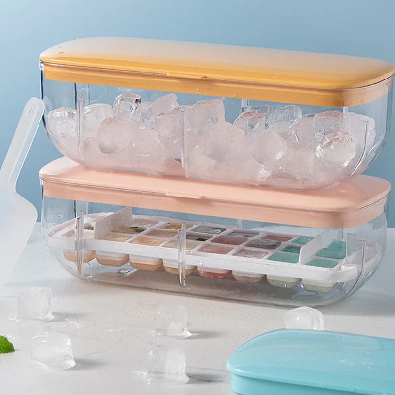 Press Type Ice Cube Maker