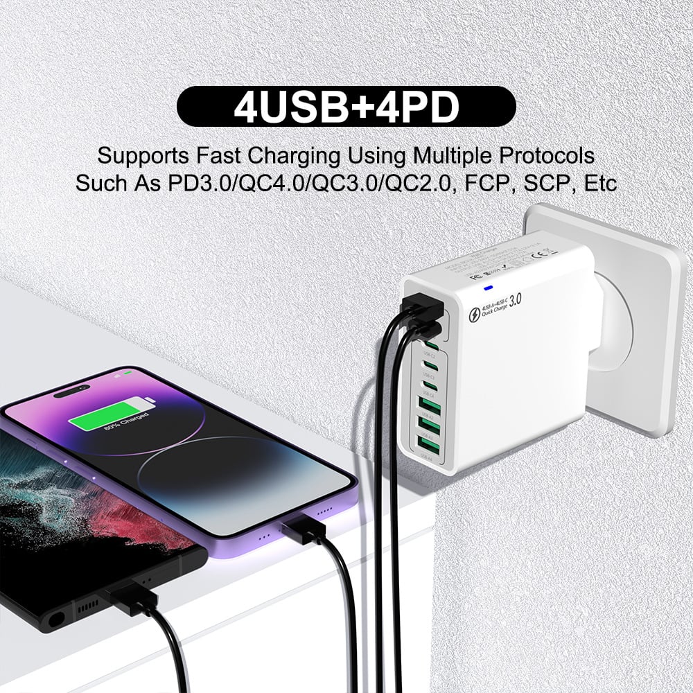 🔥🔥8 in 1 Ports USB Fast Charger
