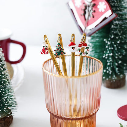 Metal Spoon Christmas Gift Set (6 Pieces)