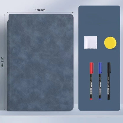 Smart Reusable Leather Notebook