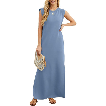 🔥SUMMER SALE 49% OFF⏰Women's Casual Loose Split Wrinkle-Free Maxi Dress