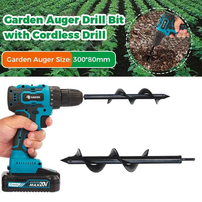 SAKER® Garden Auger Drill Bit with Cordless Drill