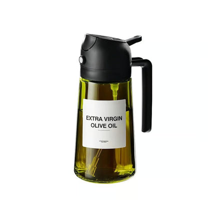 2-in-1 Glass Oil Spray and Pour Bottle