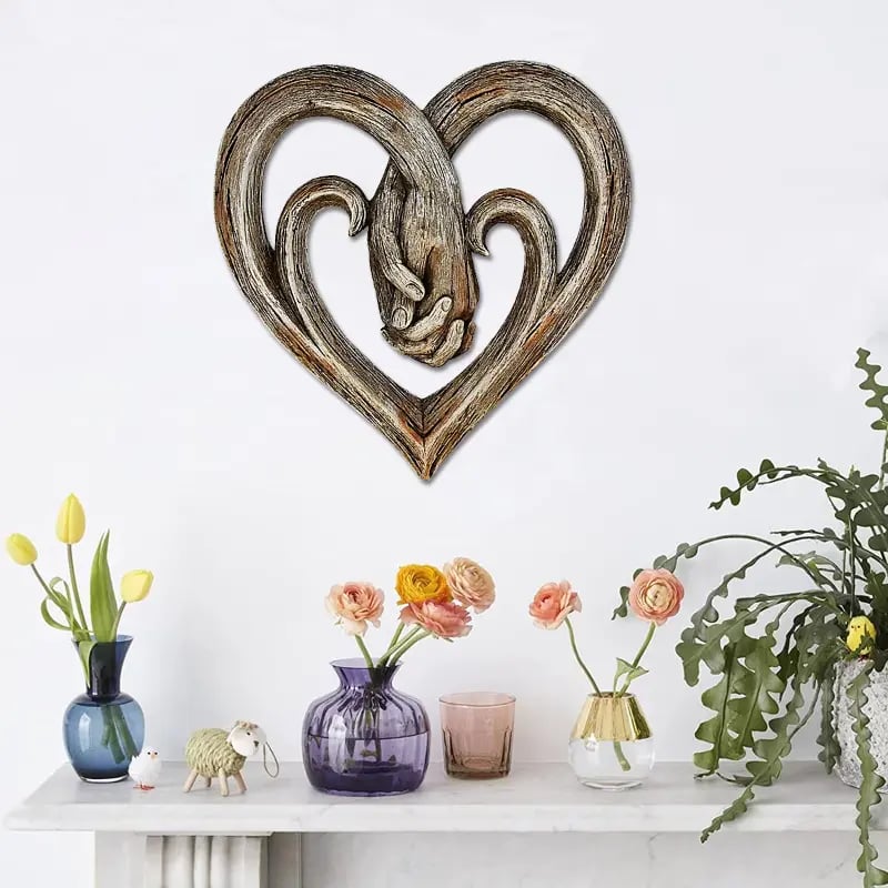 💞Heart Holding Hands Wall Decor - Forever Love