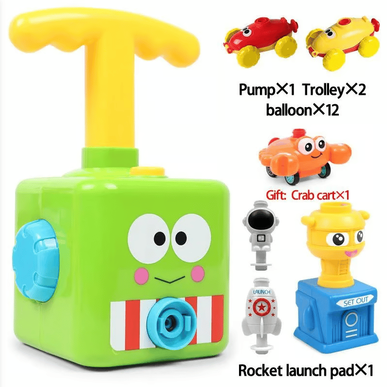 🎁Fun Packed Balloon Car Toy Pump Set