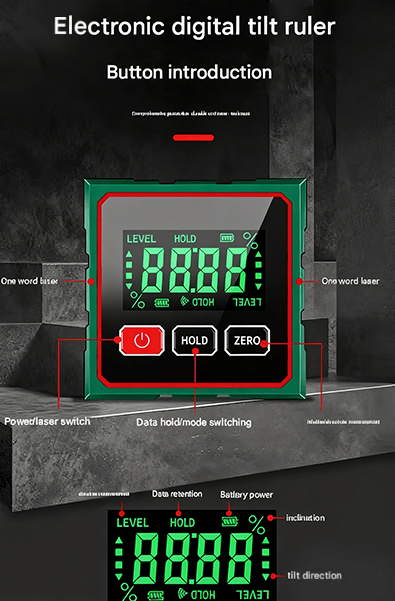 Digital Laser Angle Finder Protractor Tool