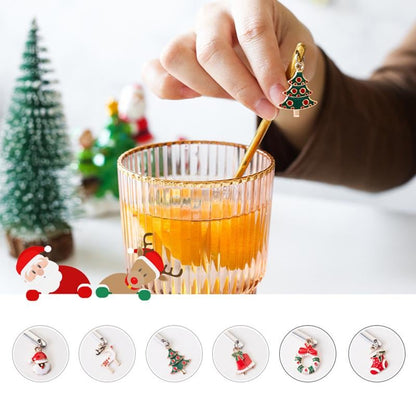 Metal Spoon Christmas Gift Set (6 Pieces)