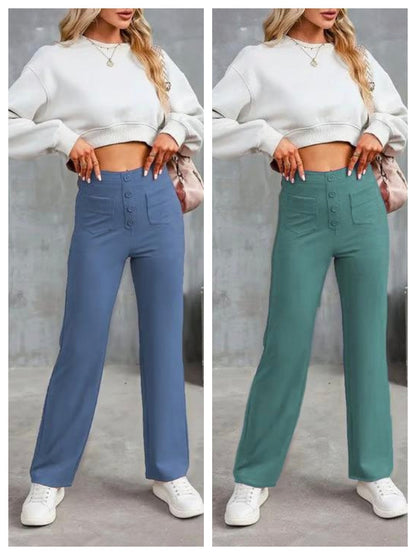Women's Casual High Waist Stretch Pants