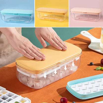 Press Type Ice Cube Maker