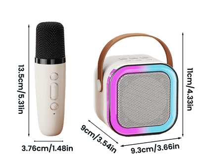 The Ultimate Family Mini Karaoke Machine with Wireless Microphones