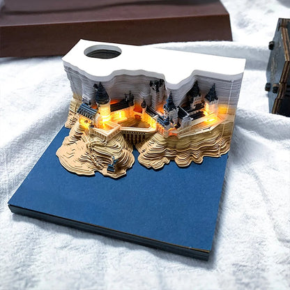 🔥 ✨3D Art Craft Notepad ( With Light )💡