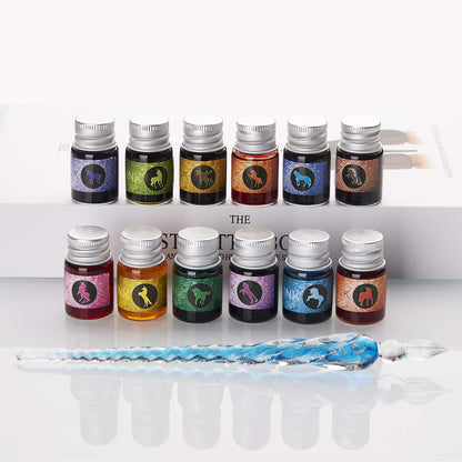 Calligraphy Glass Dip Pen Ink Set
