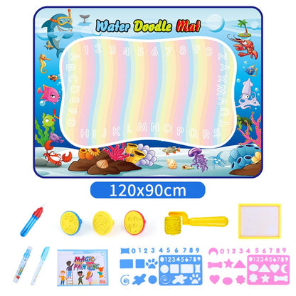 🎁Water Doodle Mat ,Aqua Painting Drawing Mat Mess Free Learning Toy Mat