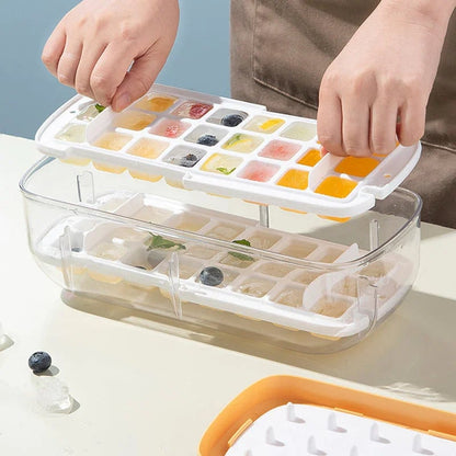 Press Type Ice Cube Maker