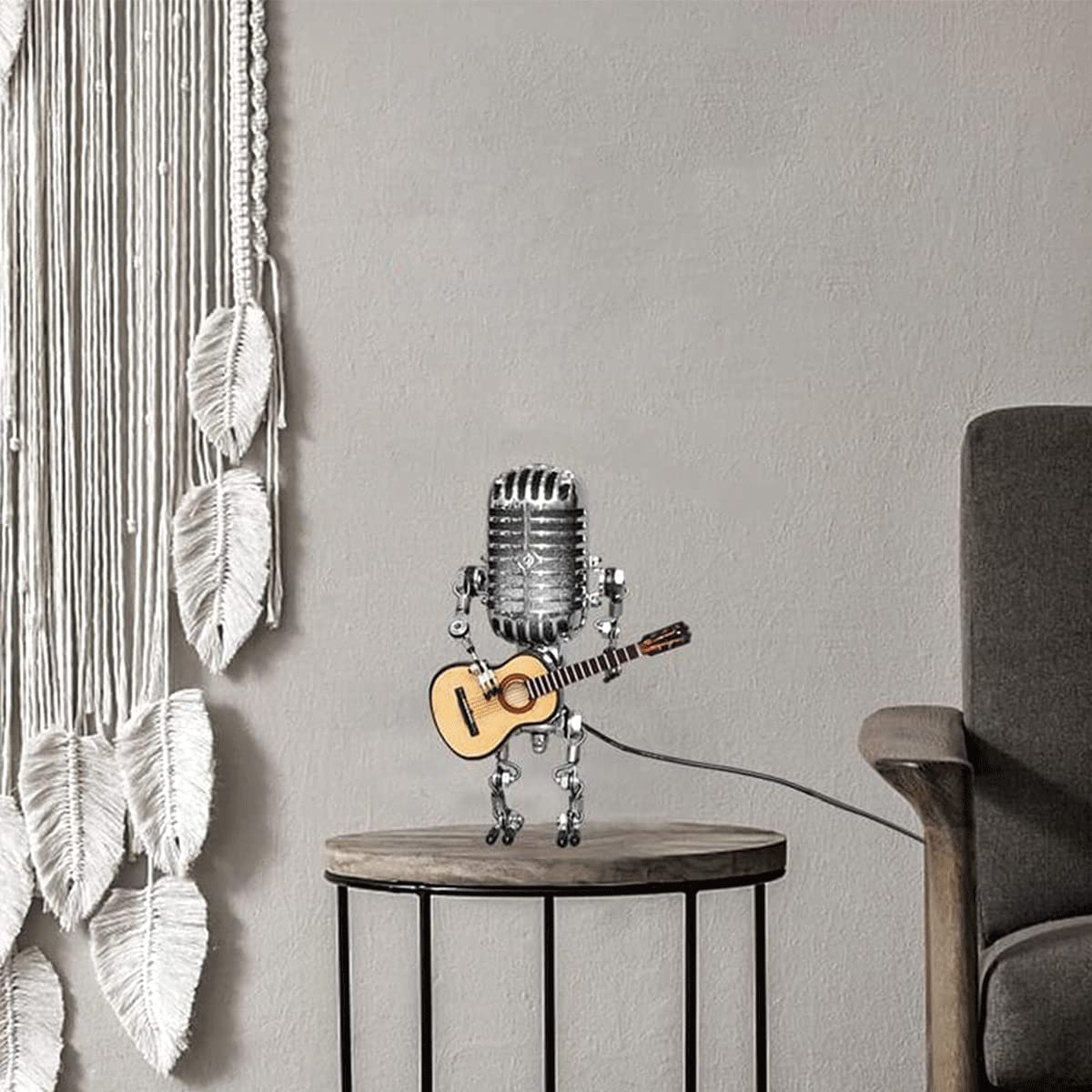 🔥LAST DAY 48% OFF🎁🔥Vintage Metal Microphone Robot Desk Lamp🎸