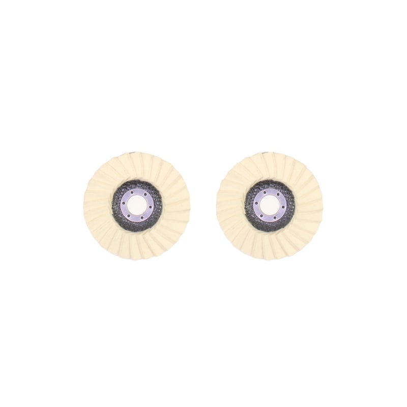Wool felt flap polishing disc