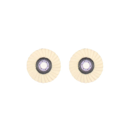 Wool felt flap polishing disc