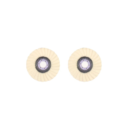 Wool felt flap polishing disc