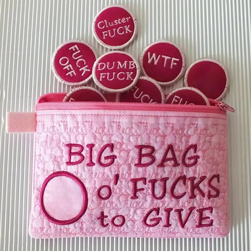 Big Bag of F*cks to Give Zipper Pouch