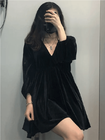 🎄🎁 Christmas Promotion 49% OFF - Portia Velvet Mini Dress