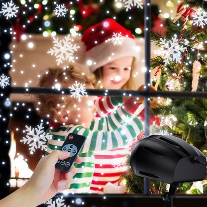 Christmas LED Projector Lights, UPGRADED Owl-shape Dual-lens Christmas Snowflake Projector Lights