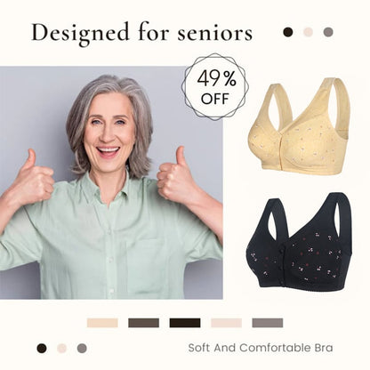 🔥Comfortable Front Button Bra🎀