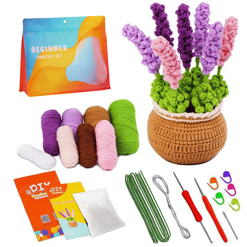 DIY Knitted Potted Plant Kit 🪴