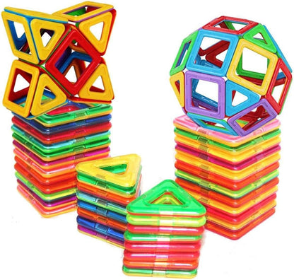 🏆Flash Sale⚡Magnetic Tiles Building Blocks - Educational Toys for Toddlers & Kids (3D Puzzle, Non-Toxic)