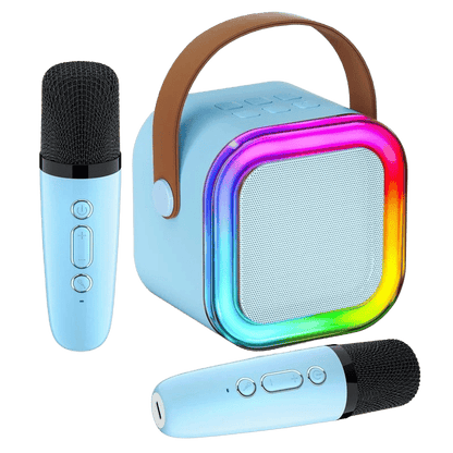 The Ultimate Family Mini Karaoke Machine with Wireless Microphones