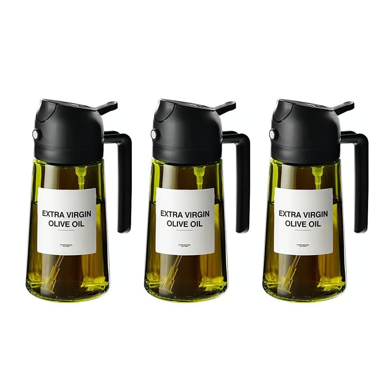 2-in-1 Glass Oil Spray and Pour Bottle