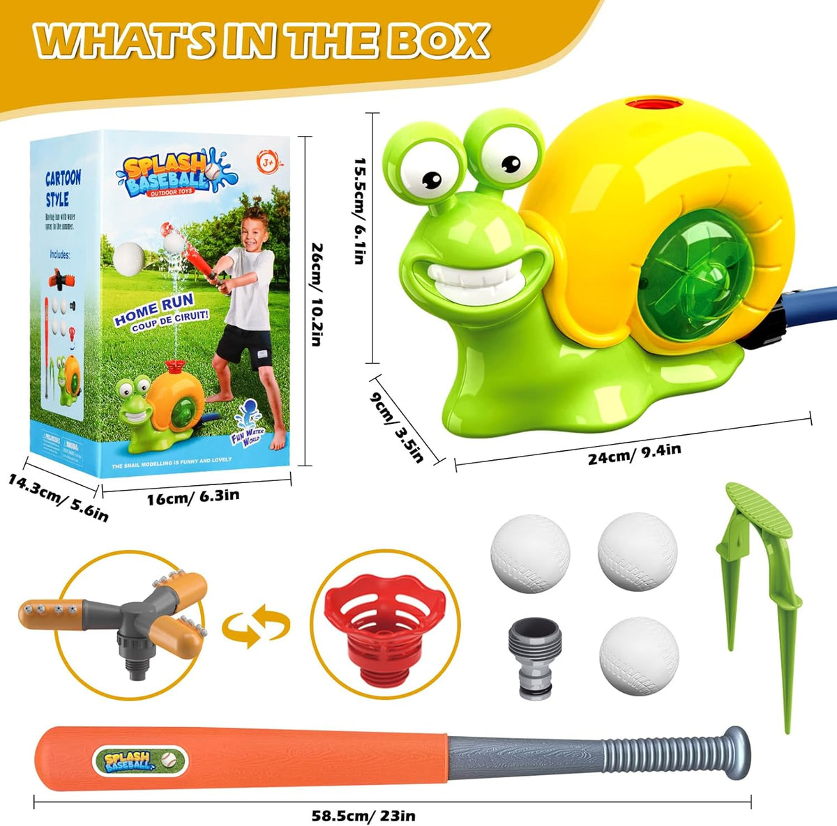 🔥Last Day 48% OFF - Water Sprinkler Baseball Toy