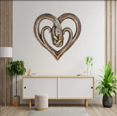 💞Heart Holding Hands Wall Decor - Forever Love
