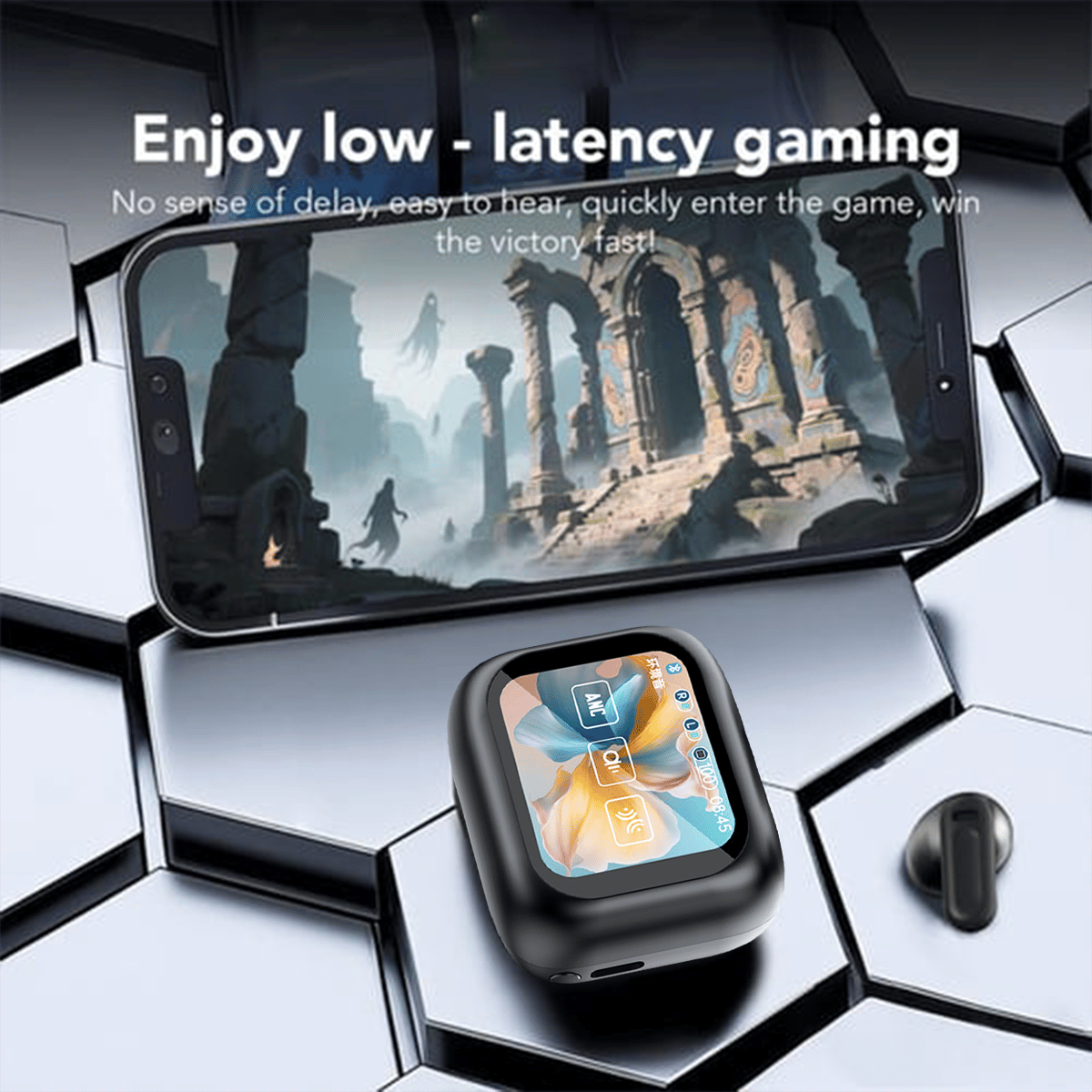 HD color screen, intelligent noise reduction, AI translation headphones