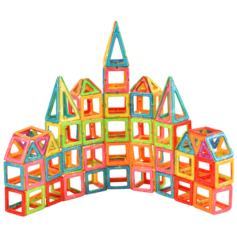 🏆Flash Sale⚡Magnetic Tiles Building Blocks - Educational Toys for Toddlers & Kids (3D Puzzle, Non-Toxic)