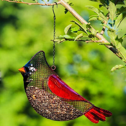 ⛄Snowman Metal Mesh Bird Feeder🐦