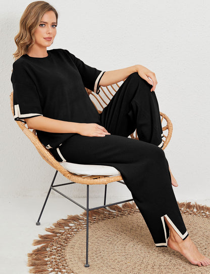 Classy Elastic Knit Lounge Set✨
