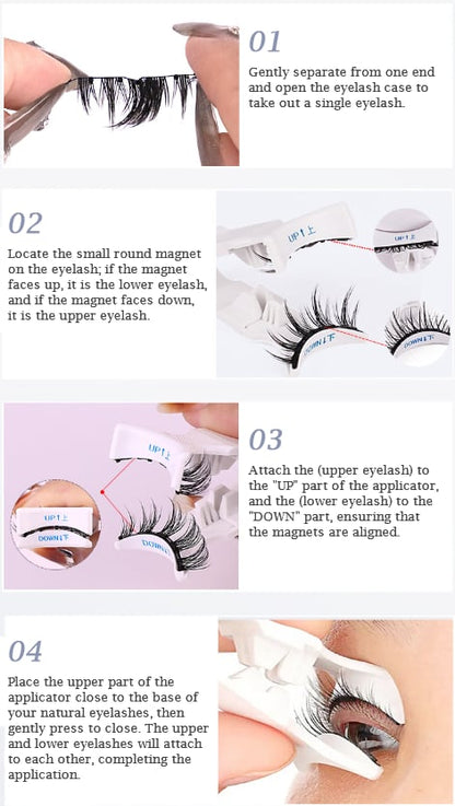 🔥Buy 2 Get49% OFF,Buy 3 Get 15% OFF💥Premium Magnetic Eyelashes | Easy, Quick, Safe!