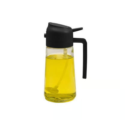 2-in-1 Glass Oil Spray and Pour Bottle