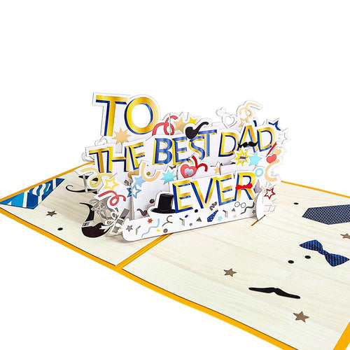 Father's Day Greeting Card 3D Stereoscopic