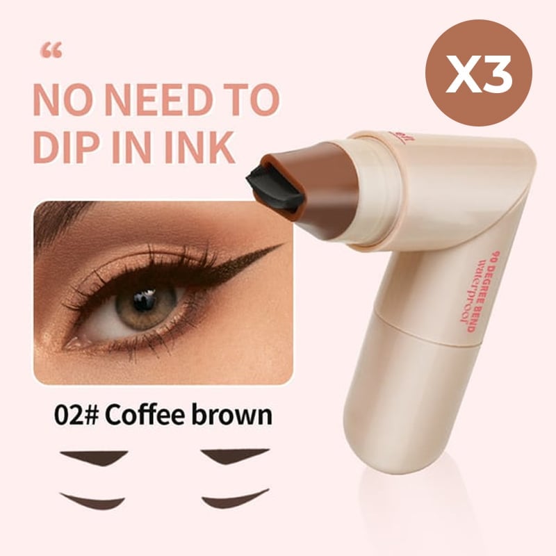 Dual-Head Design Rotating Eyeliner Stamp Pen