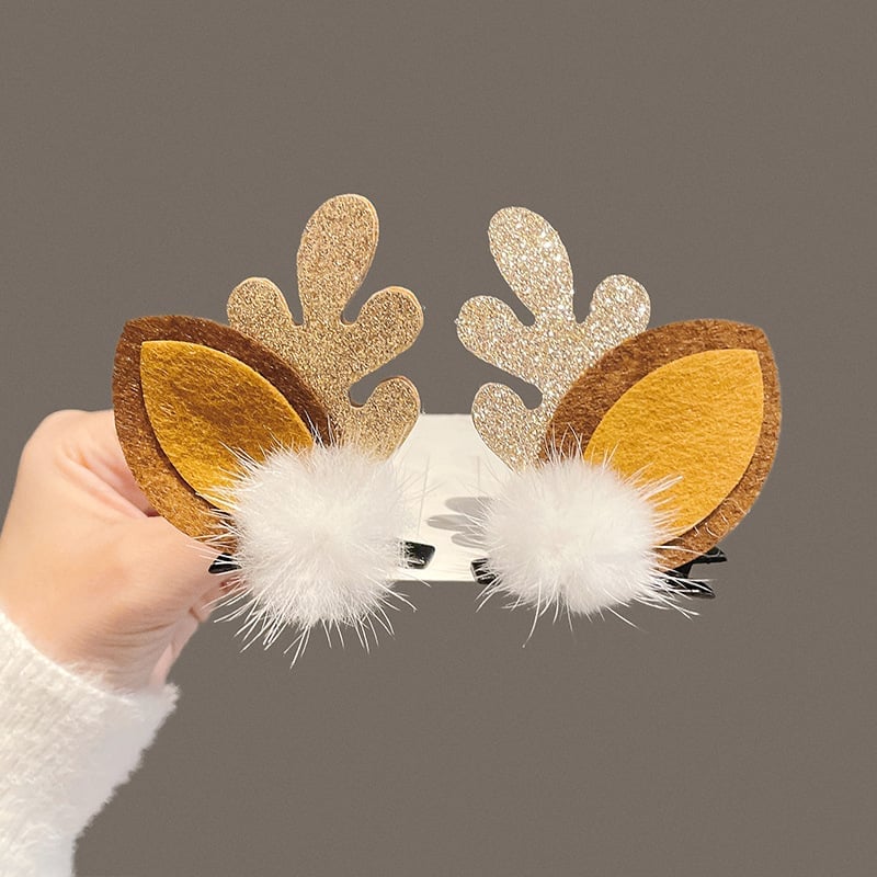 (🎅EARLY CHRISTMAS SALE - 49% OFF) Reindeer Christmas Hair Clips