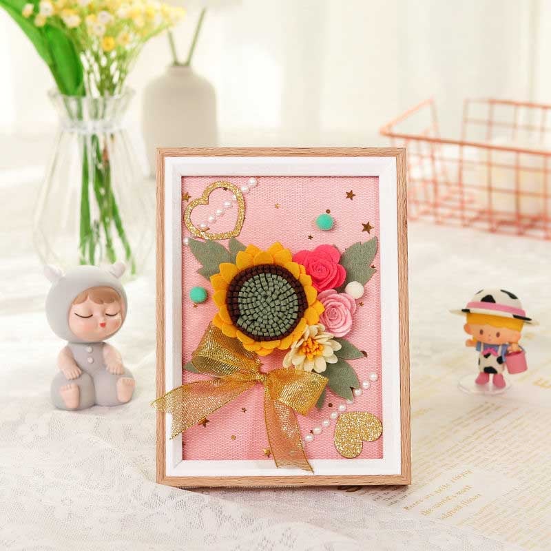 DIY Flower Photo Frame Painting