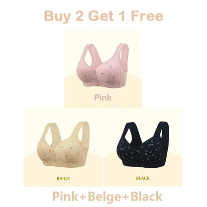 🔥Comfortable Front Button Bra🎀