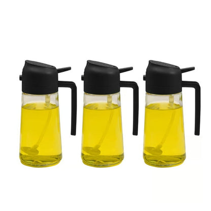 2-in-1 Glass Oil Spray and Pour Bottle