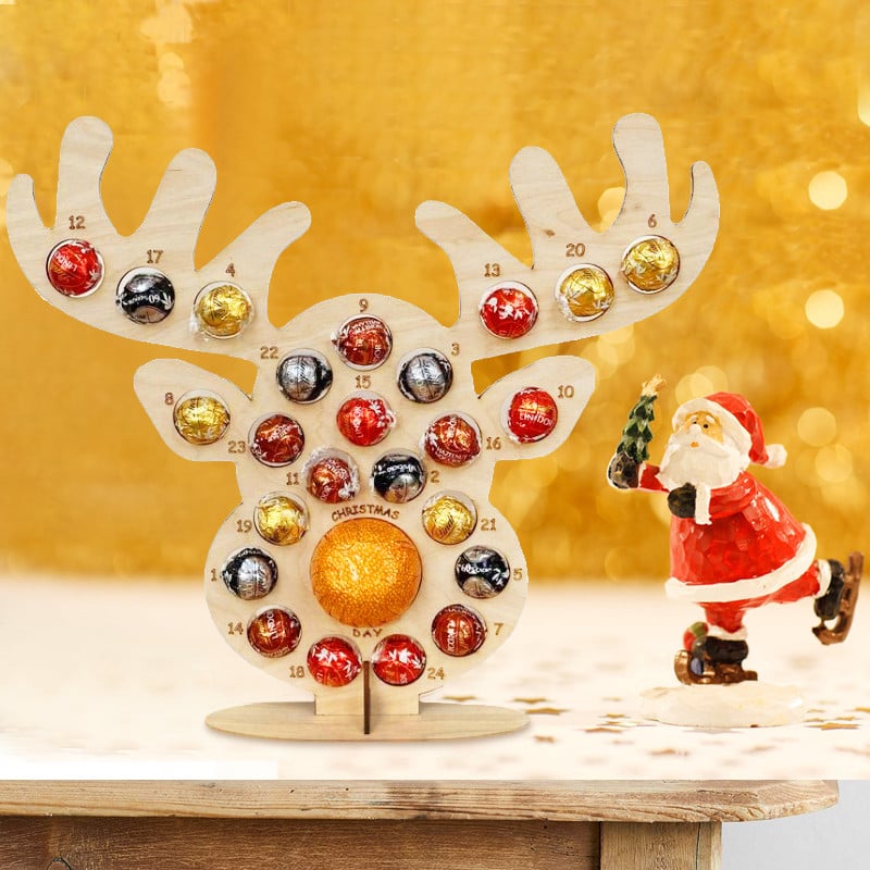 🎁Wooden Christmas Party Chocolate Frame🍫