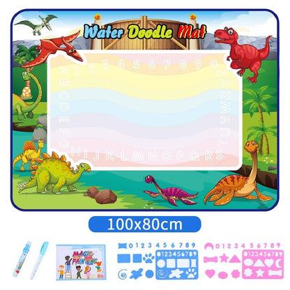 🎁Water Doodle Mat ,Aqua Painting Drawing Mat Mess Free Learning Toy Mat