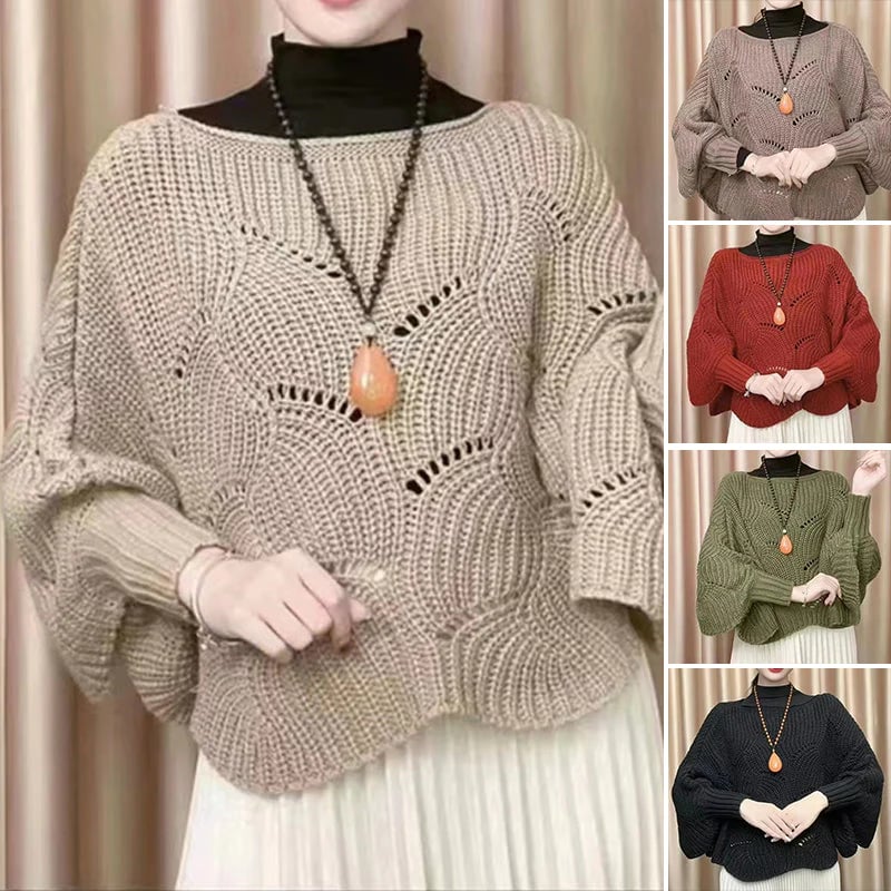 🎅Early Christmas Sales 47% OFF - Bat Sleeve Knitting Shawl