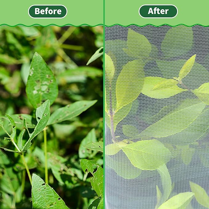 🏆Flash Sale⚡Garden Mesh Netting with Drawstring - Bird & Insect Barrier Protection for Citrus Trees, Vegetables & Fruits (Reusable, Breathable, UV-Resistant Plant Cover)