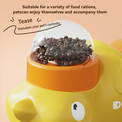 🏆Flash Sale⚡Little Yellow Duck Pet Feeder - Interactive Pecking Fun for Kids!